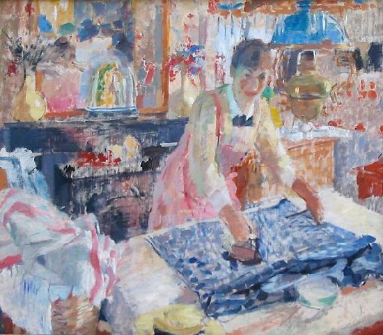 Rik Wouters Woman Ironing oil painting image